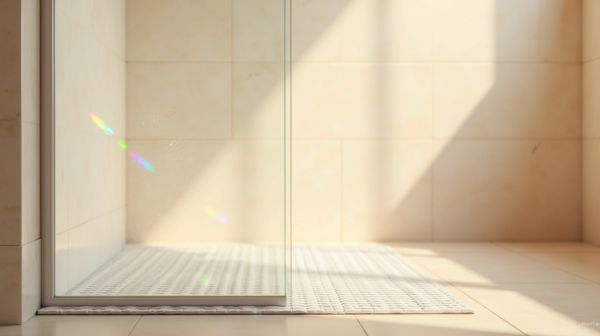 La sécurité avec un tapis de douche antidérapant efficace