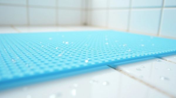 La sécurité avec un tapis de douche antidérapant efficace