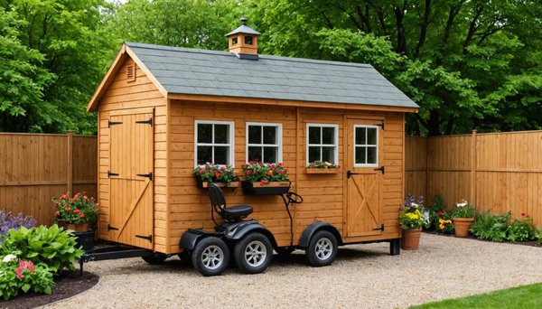 Cabane de jardin sur roues : quels avantages ?