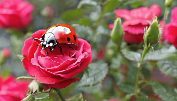 Larve de coccinelle sur rosiers : comment les reconnaître et les gérer